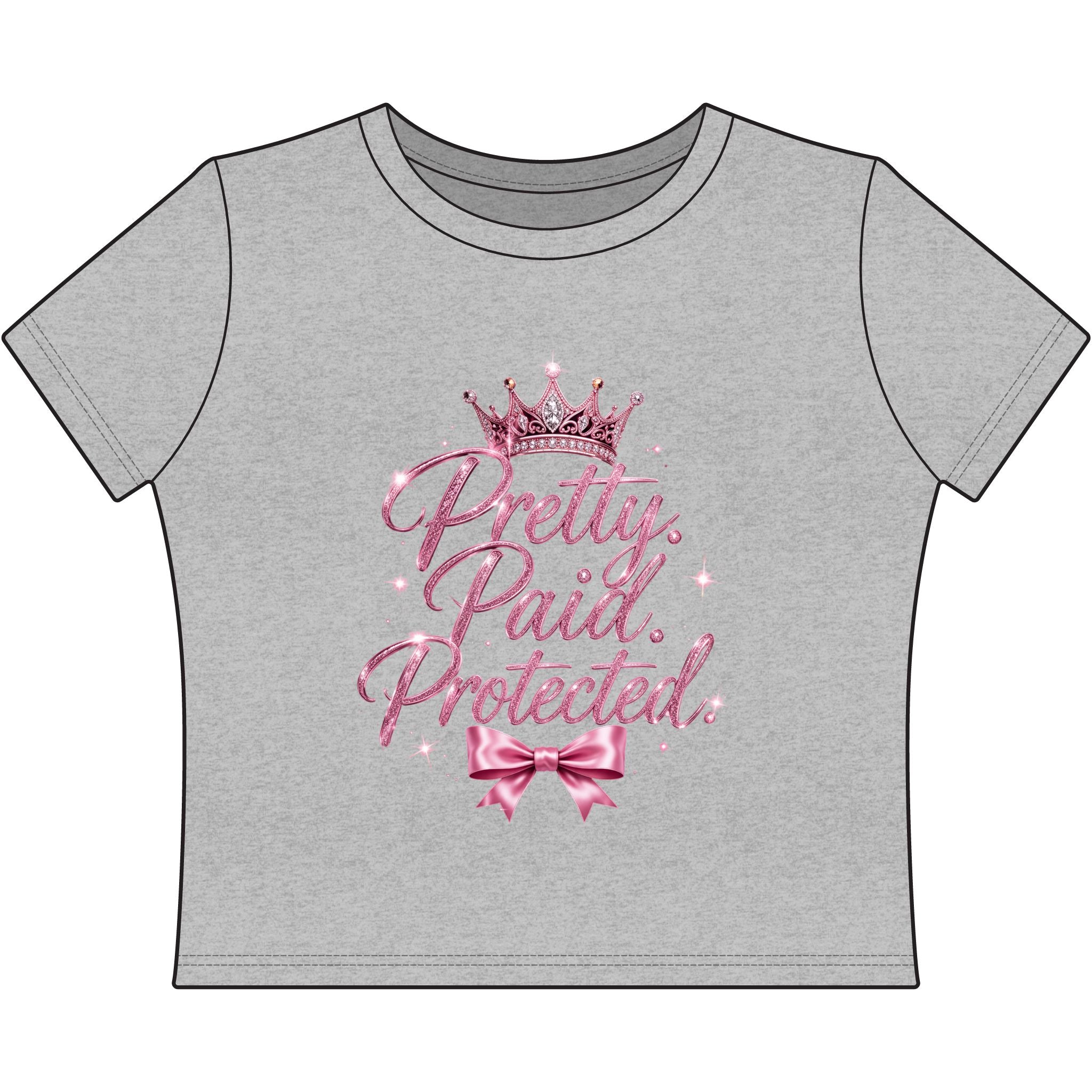 Pretty Paid Protected Sassy Crop Top (Baddie Authority Edition)