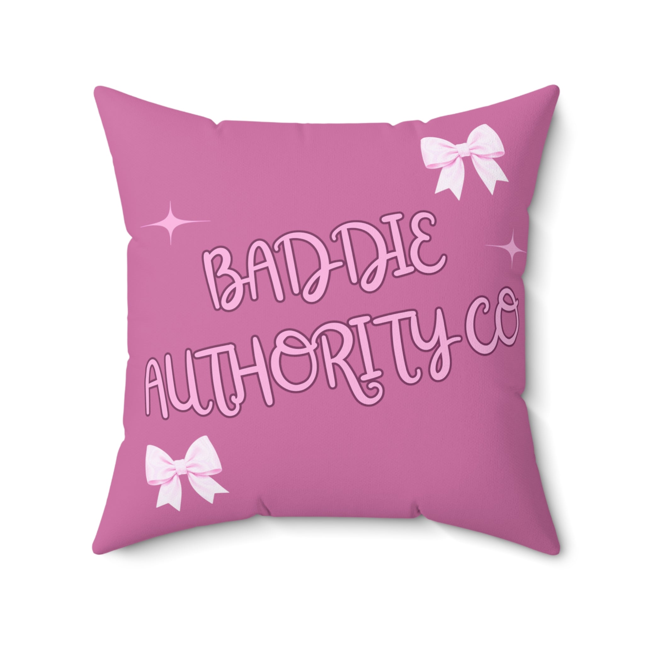 Baddie Authority Co. Throw Pillow