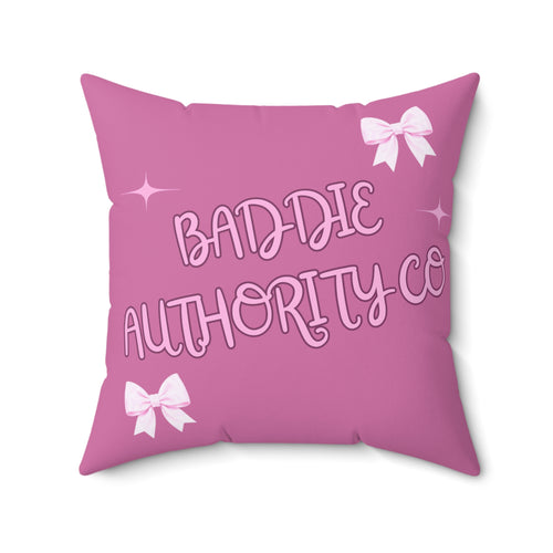 Baddie Authority Co. Throw Pillow