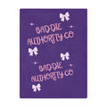 Purple Baddie Authority Co. Minky Blanket