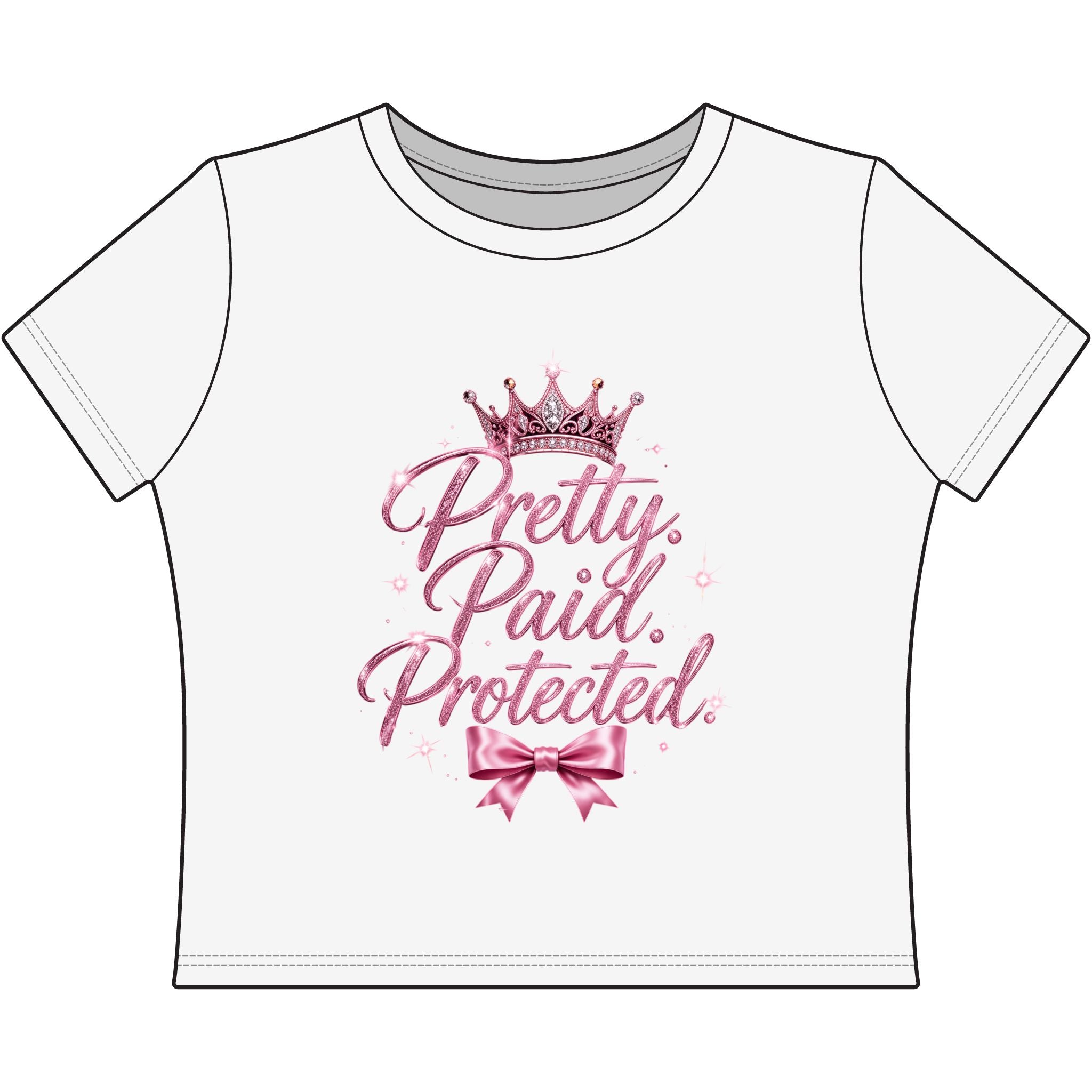 Pretty Paid Protected Sassy Crop Top (Baddie Authority Edition)