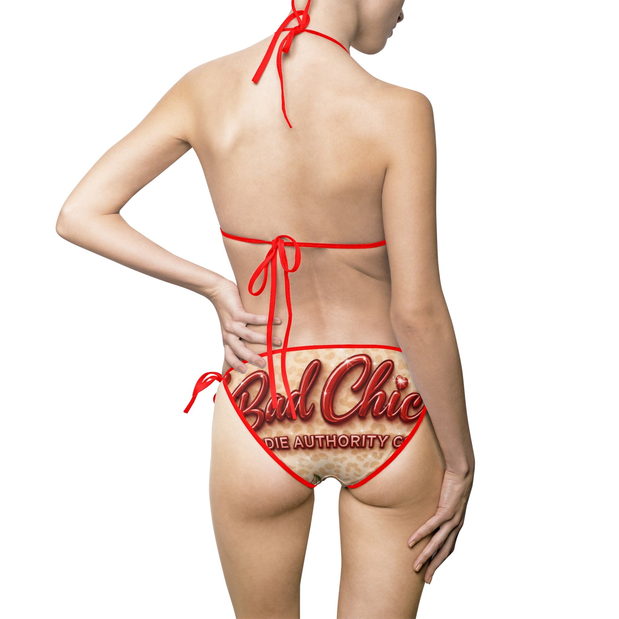 Bad Chic Cherry Cheetahlicious Luxe Bikini Baddie Authority Co. Collection