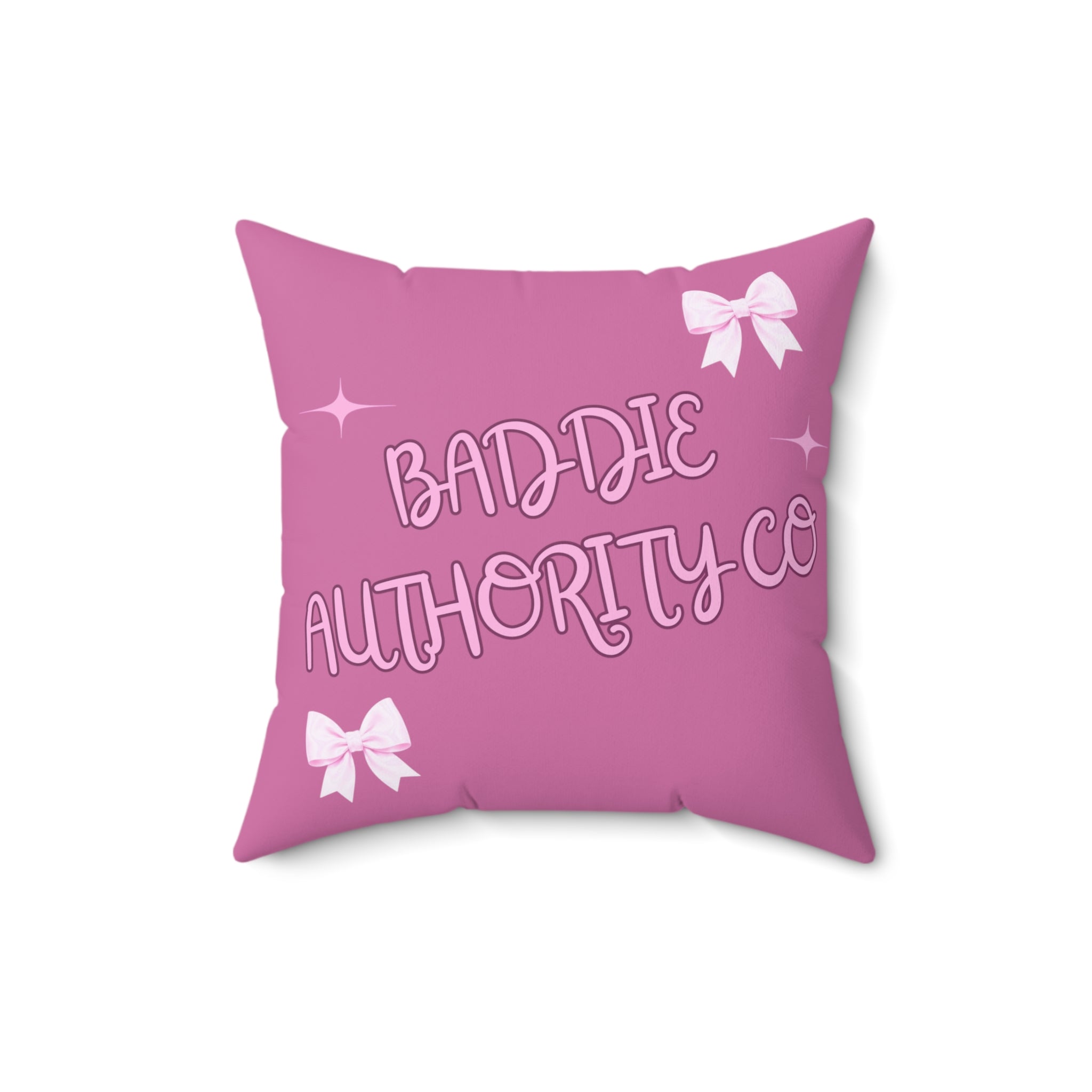 Baddie Authority Co. Throw Pillow