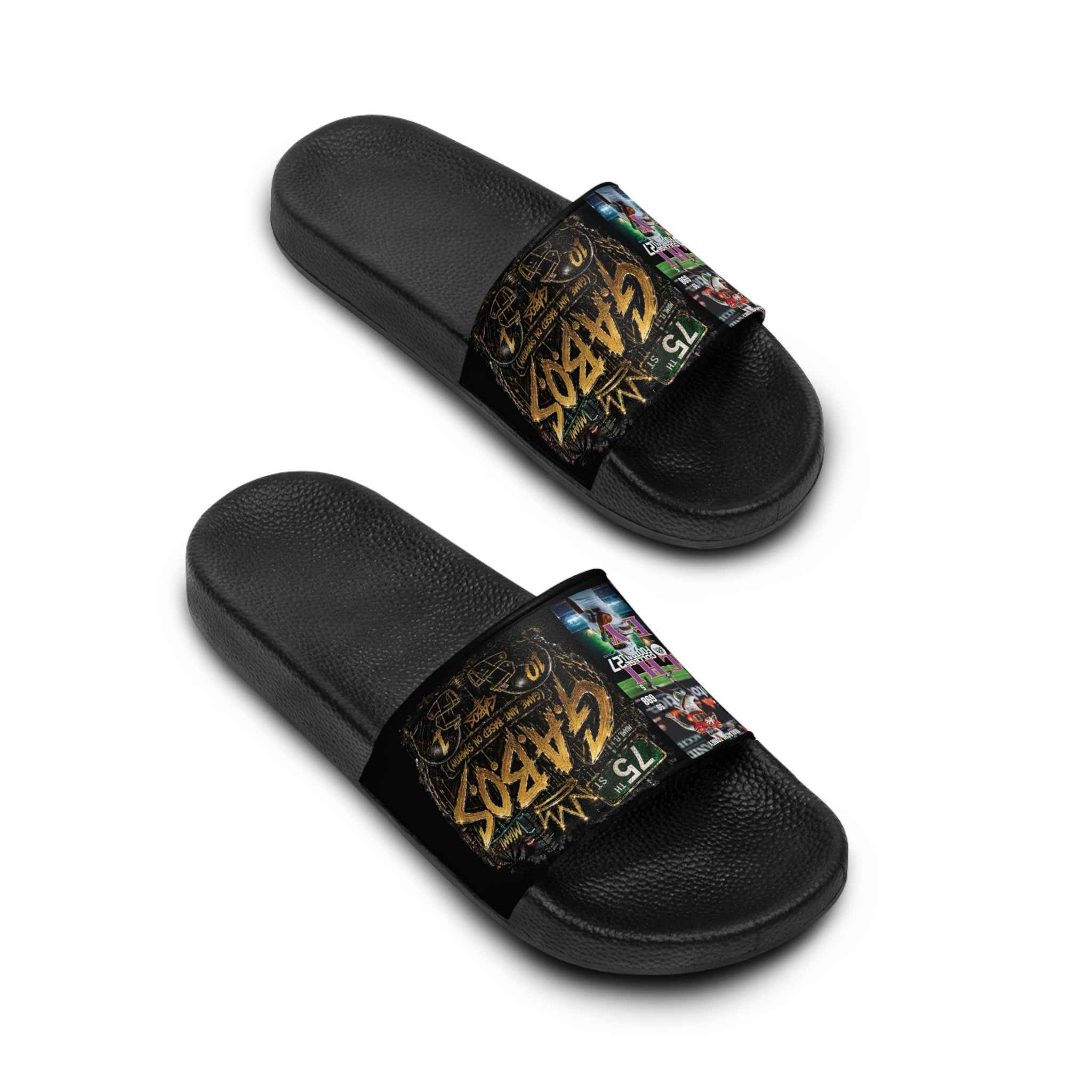 Malachi Toney Custom Inspired  Football Legacy Slides (BRAND) BADDIE A CO. LIMITED EDITION!