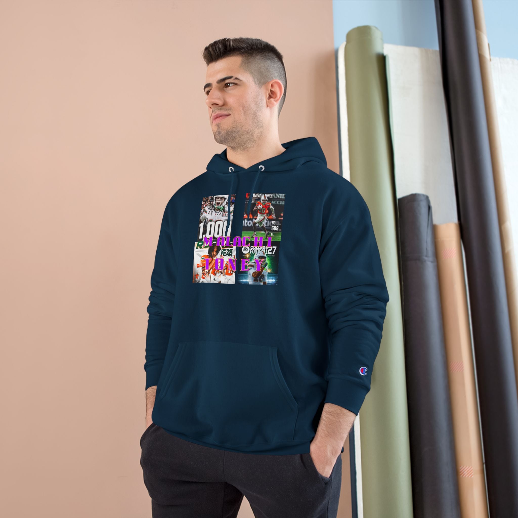 Malachi Toney Hometown Hero Legacy  
Champion Hoodie  (BADDIE A CO) limited Edition