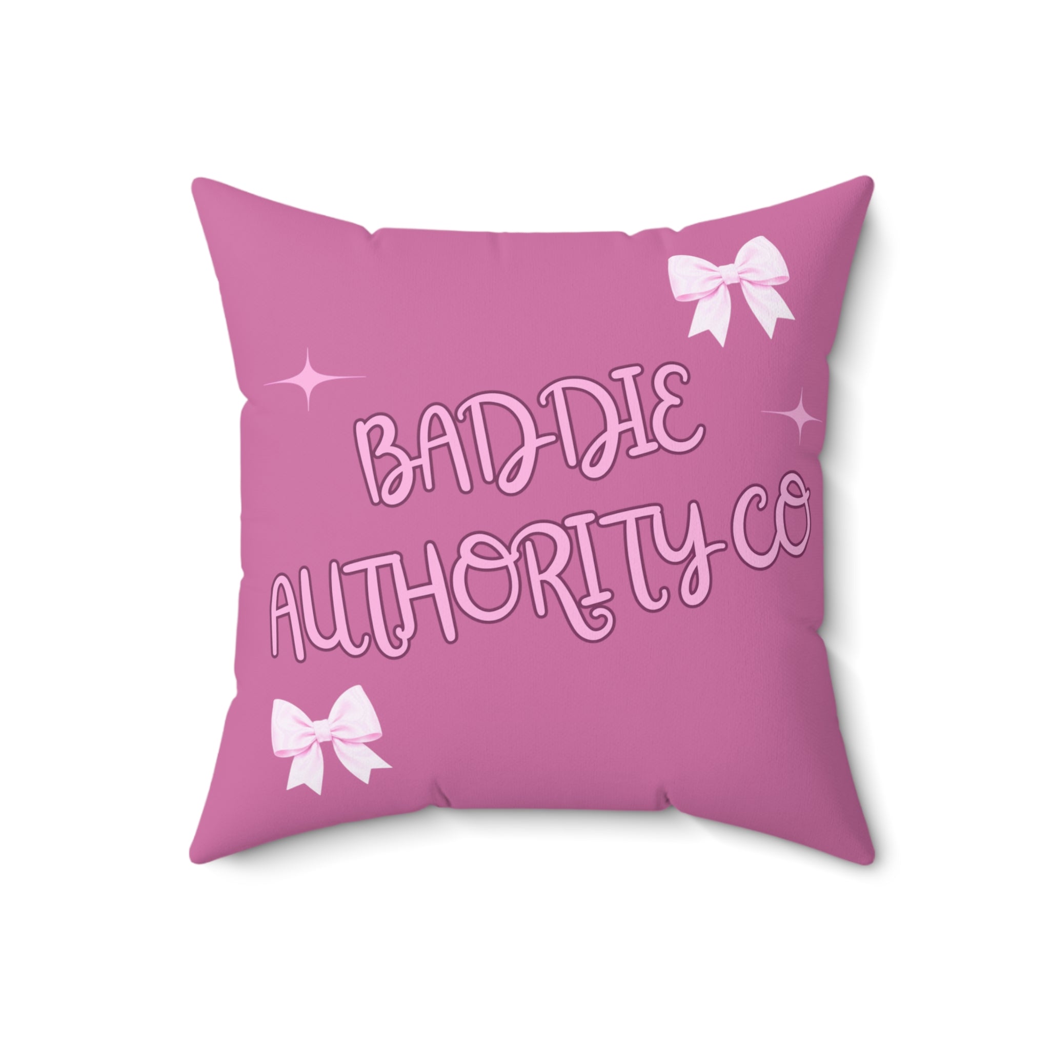 Baddie Authority Co. Throw Pillow