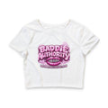 Baddie Authority Soft Luxe  PinK bubbly Crop Tee India Rose Collection