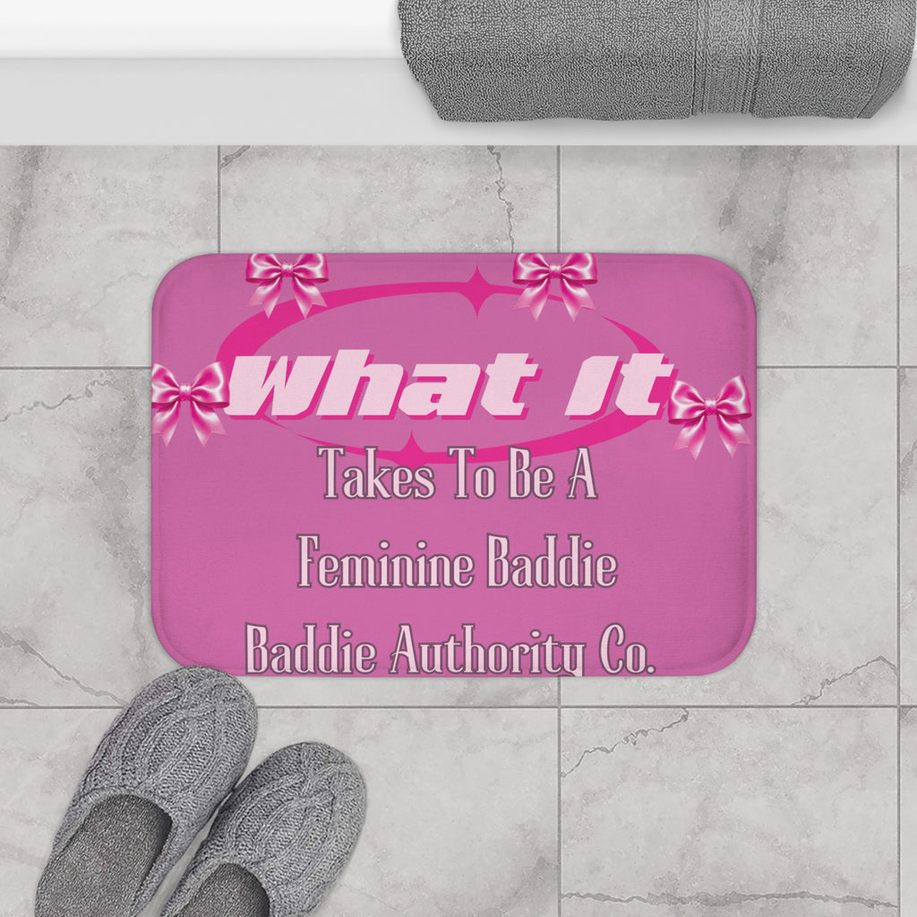 Baddie Authority Co.™ Feminine Baddie Bath Mat