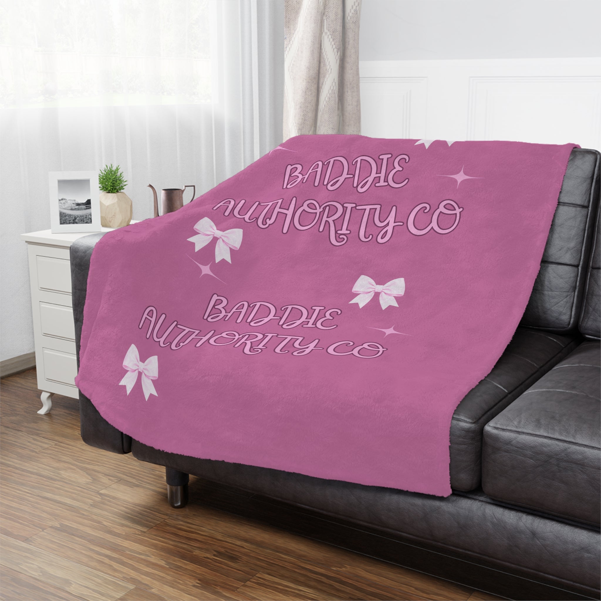 Baddie Authority Co. Minky Blanket