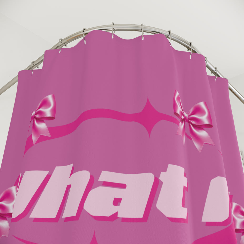 What It Takes To Be A Feminine Baddie Shower Curtains “Baddie Authority Co”