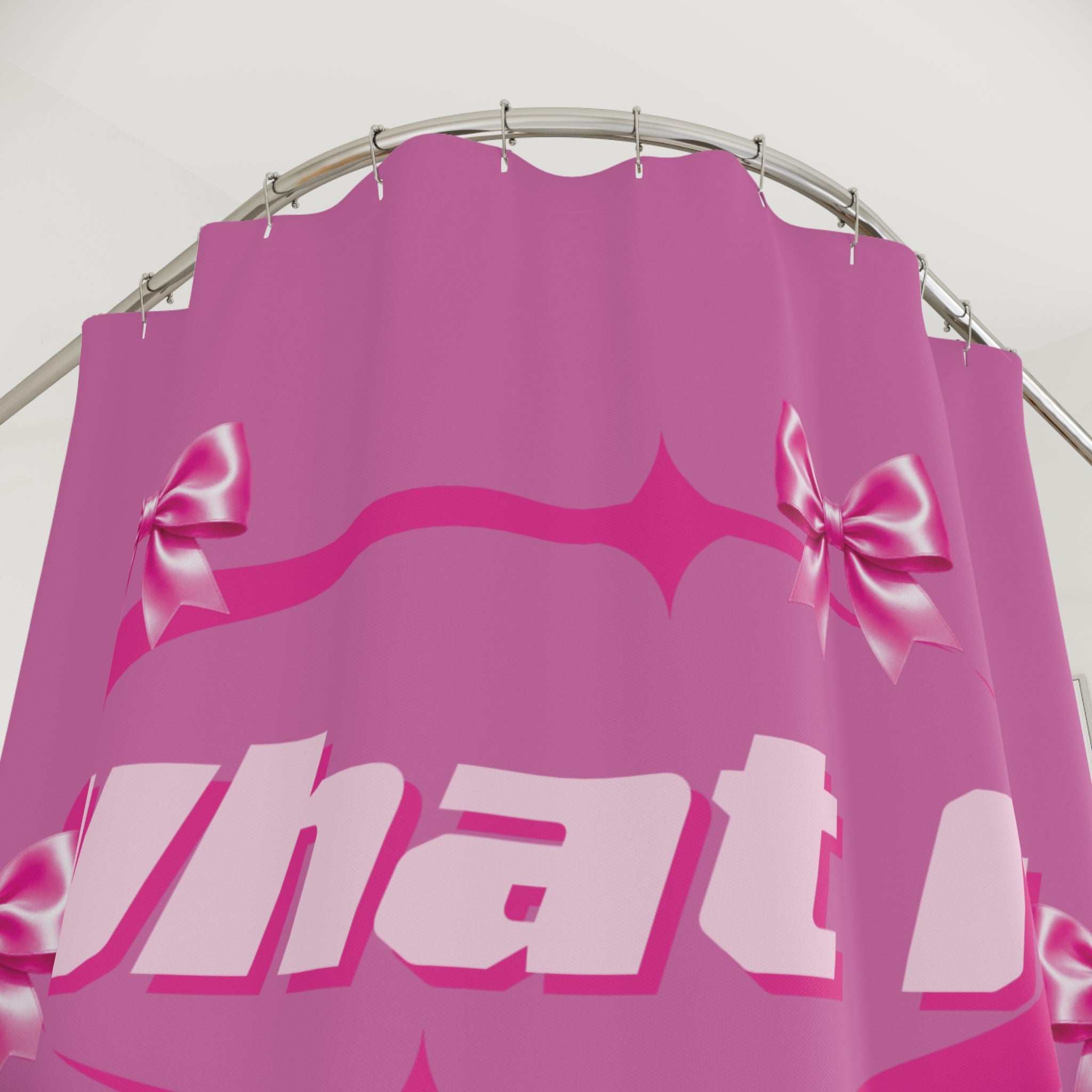 What It Takes To Be A Feminine Baddie Shower Curtains “Baddie Authority Co”
