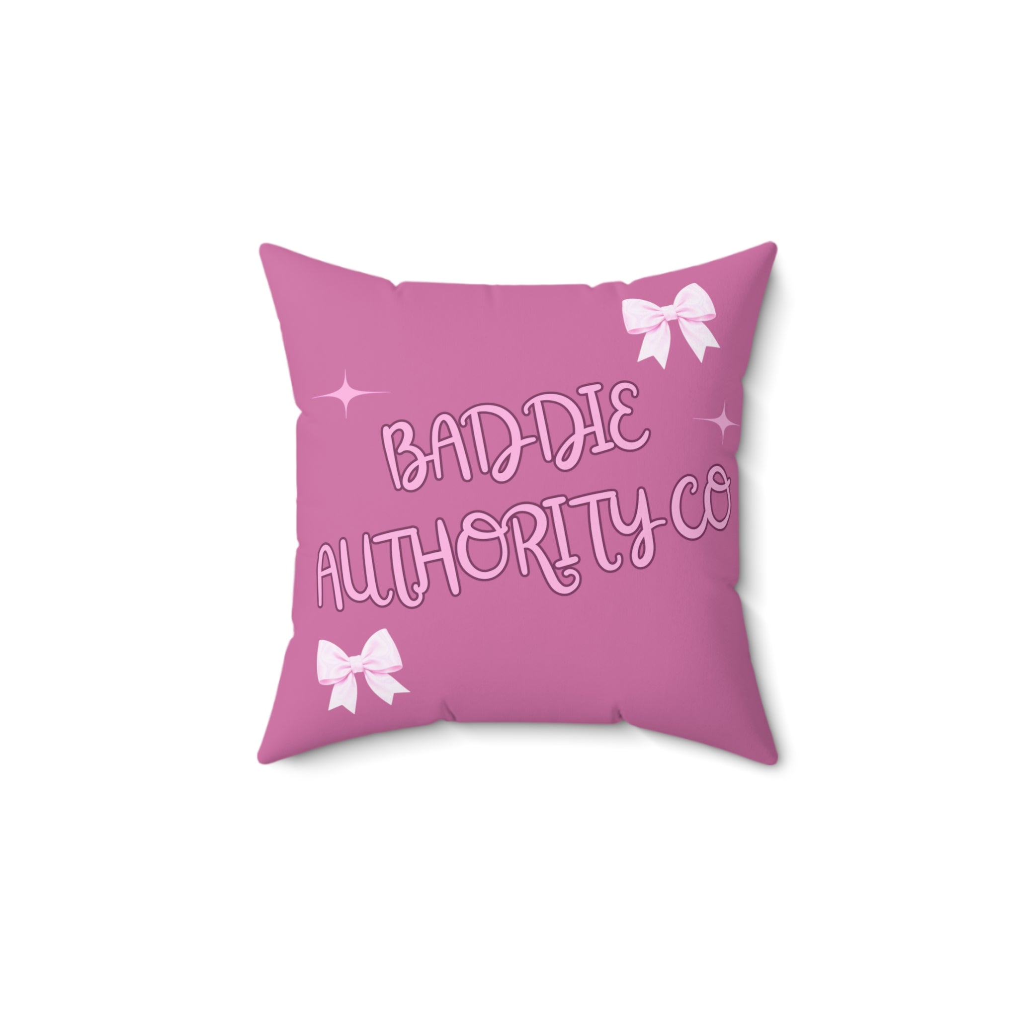 Baddie Authority Co. Throw Pillow