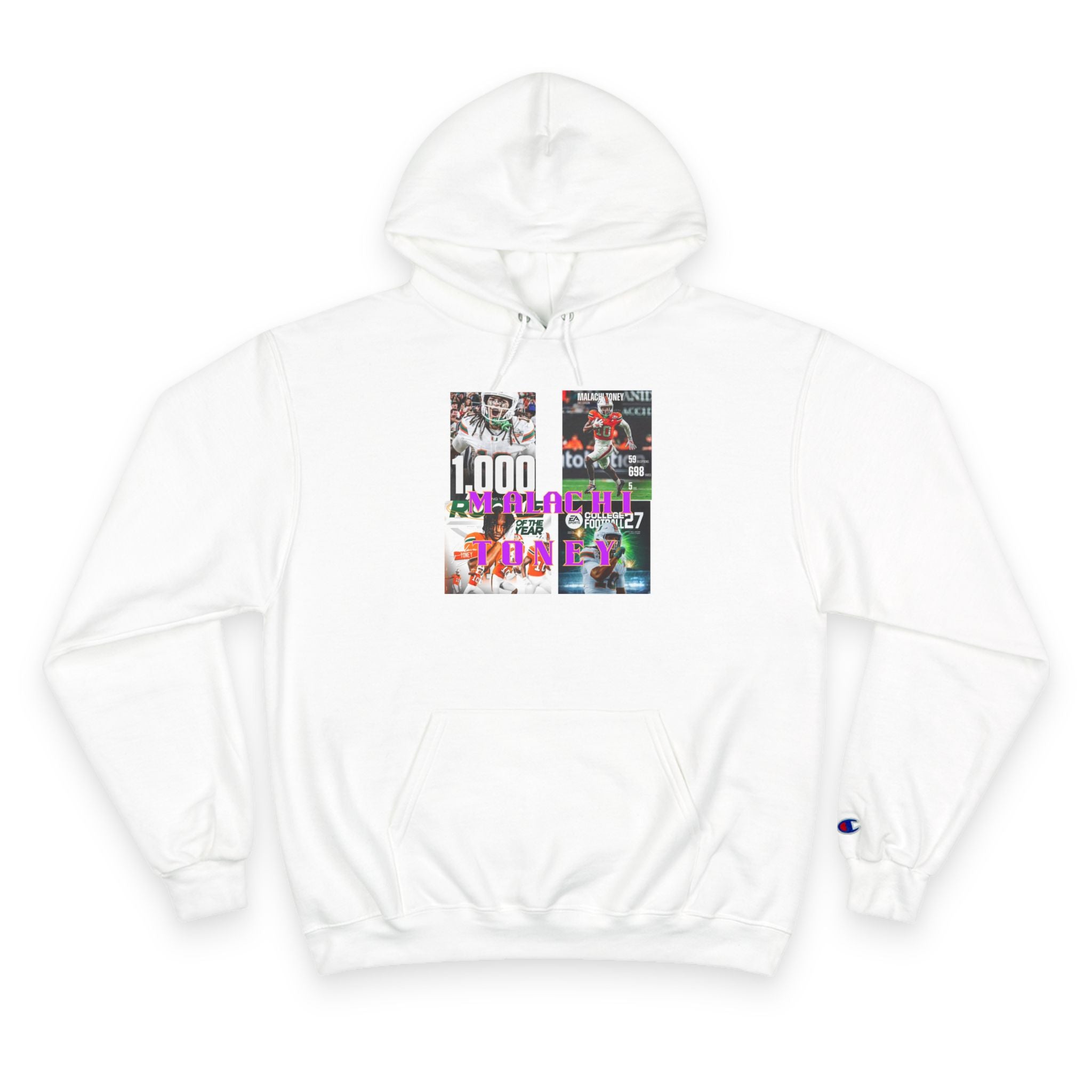 Malachi Toney Hometown Hero Legacy  
Champion Hoodie  (BADDIE A CO) limited Edition