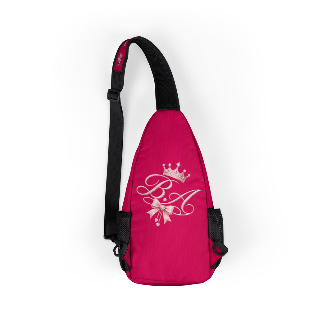 Dark Pink Baddie Co. Soft Girl Era Sling Chest Bag