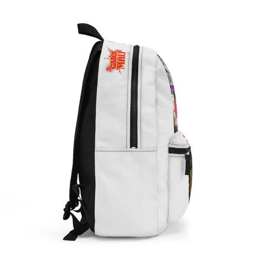 White   G.A.B.O.S.(MALACHI TONEY INSPIRED BACKPACK)  Baddie Authority Co. LIMITED EDITION… Go Caness!