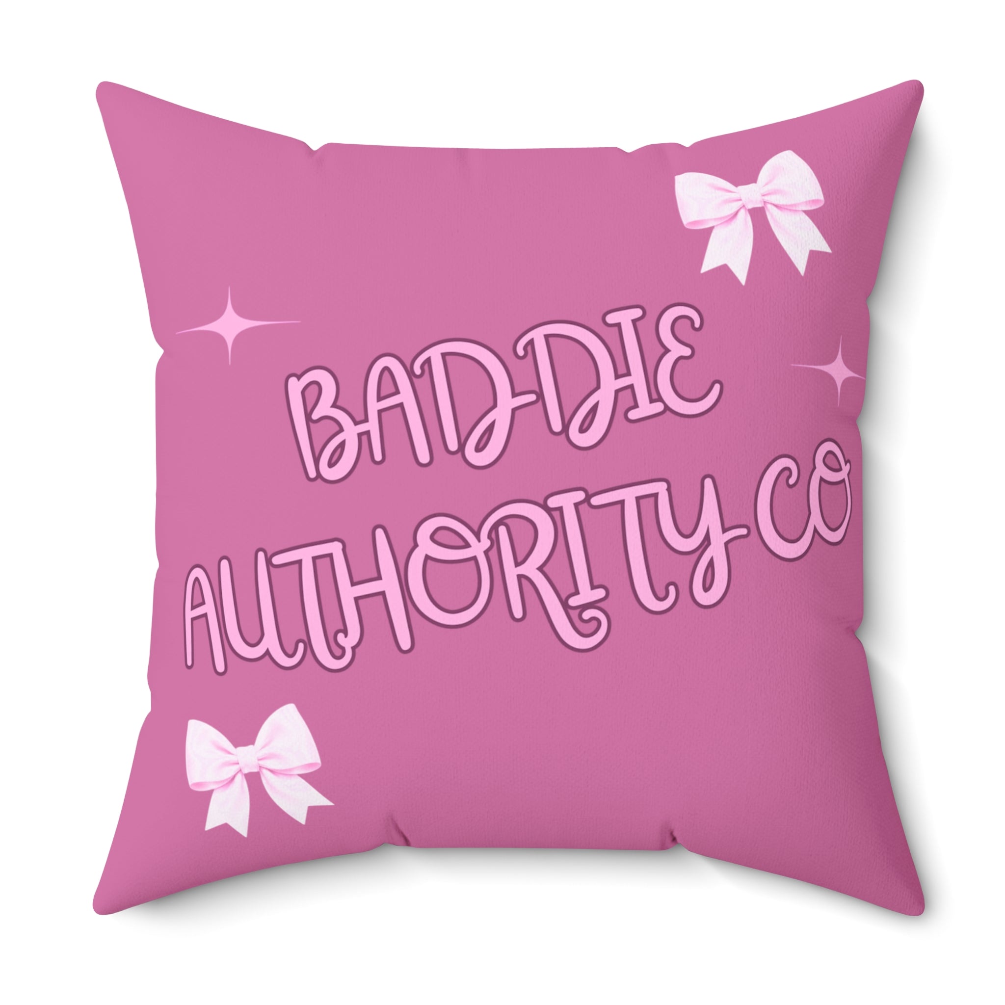 Baddie Authority Co. Throw Pillow