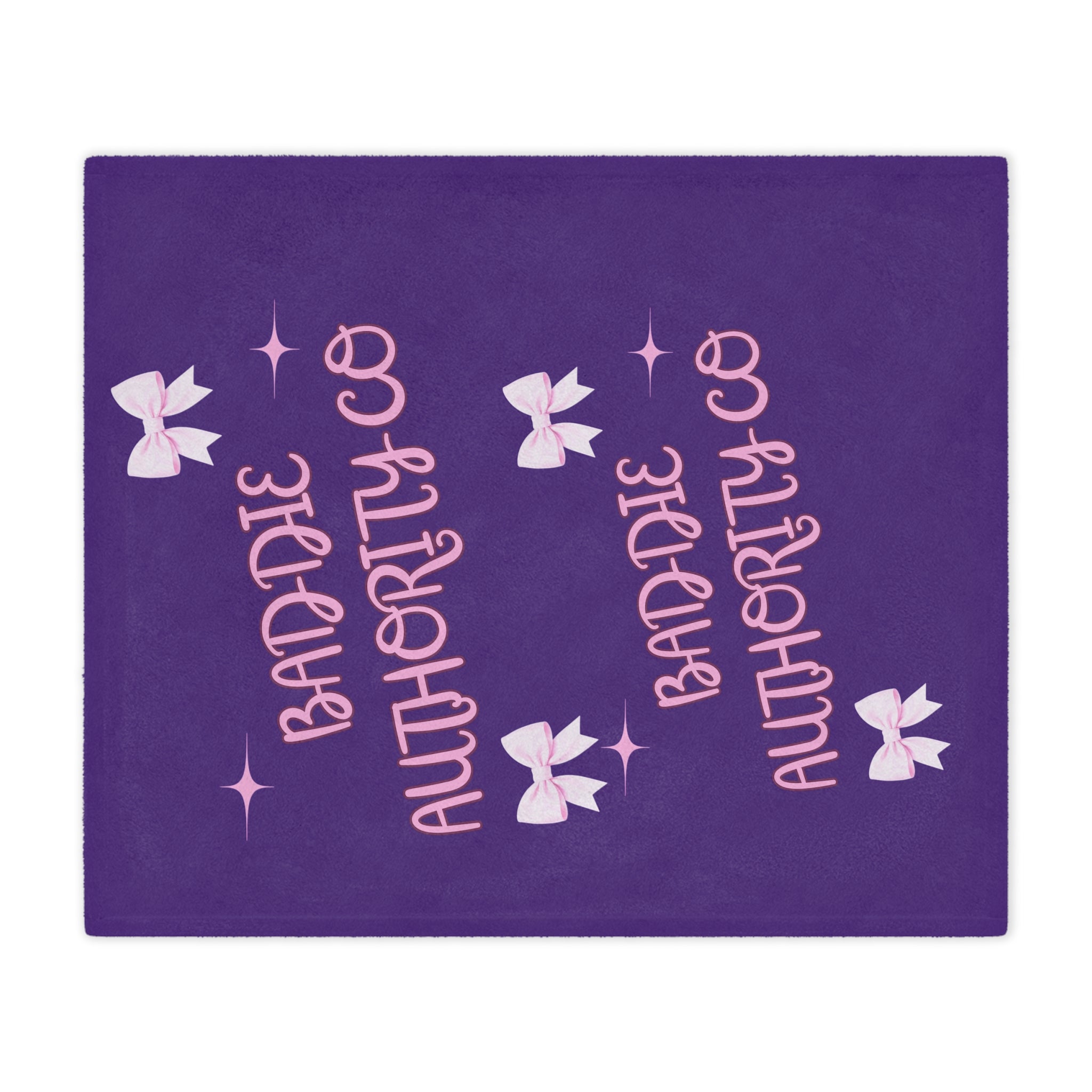 Purple Baddie Authority Co. Minky Blanket