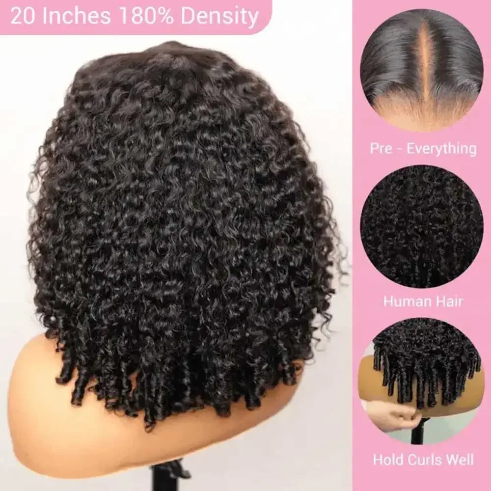 Curls For The Baddies• Vacation Vibes 🏝️ 250% Density Remy Burmese Curly Human Hair Wig  13x4 HD Transparent Lace Frontal Pre Plucked