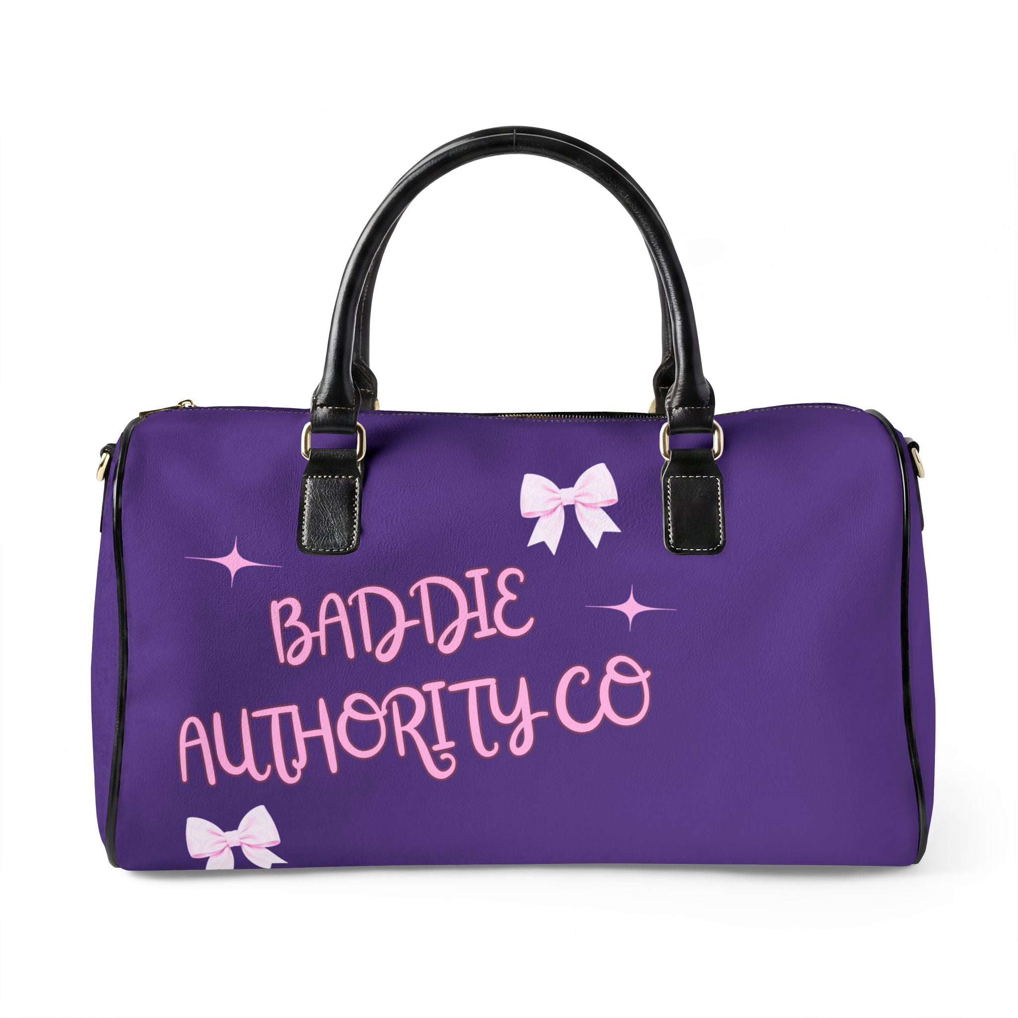 Purple GIRLS TRIP! Baddie Authority Co.. Edition Travel Bag