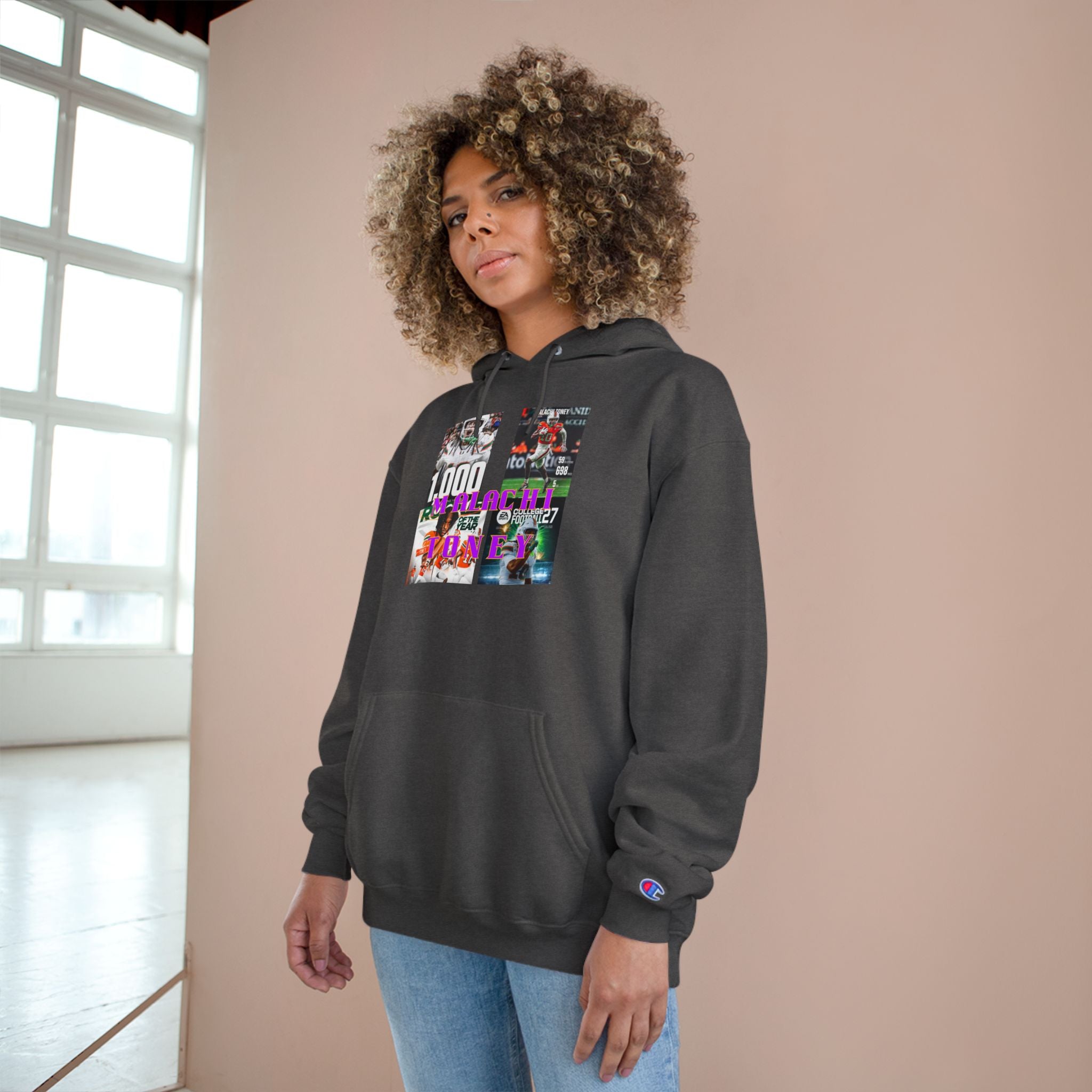Malachi Toney Hometown Hero Legacy  
Champion Hoodie  (BADDIE A CO) limited Edition