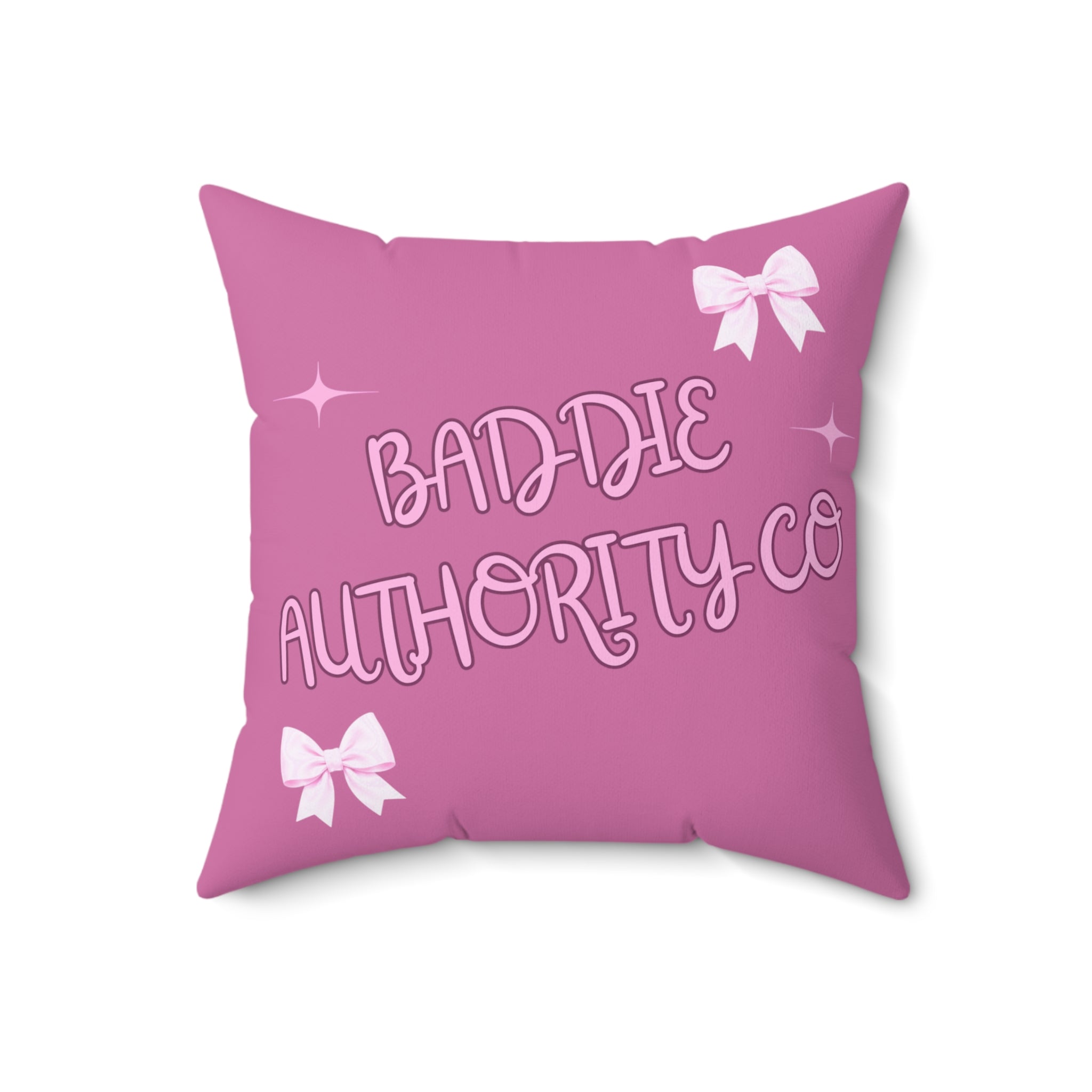 Baddie Authority Co. Throw Pillow