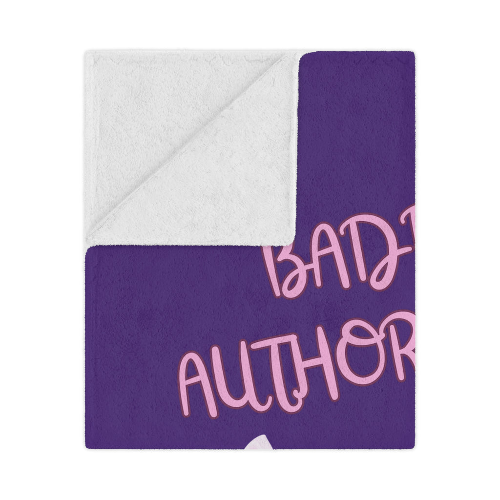 Purple Baddie Authority Co. Minky Blanket
