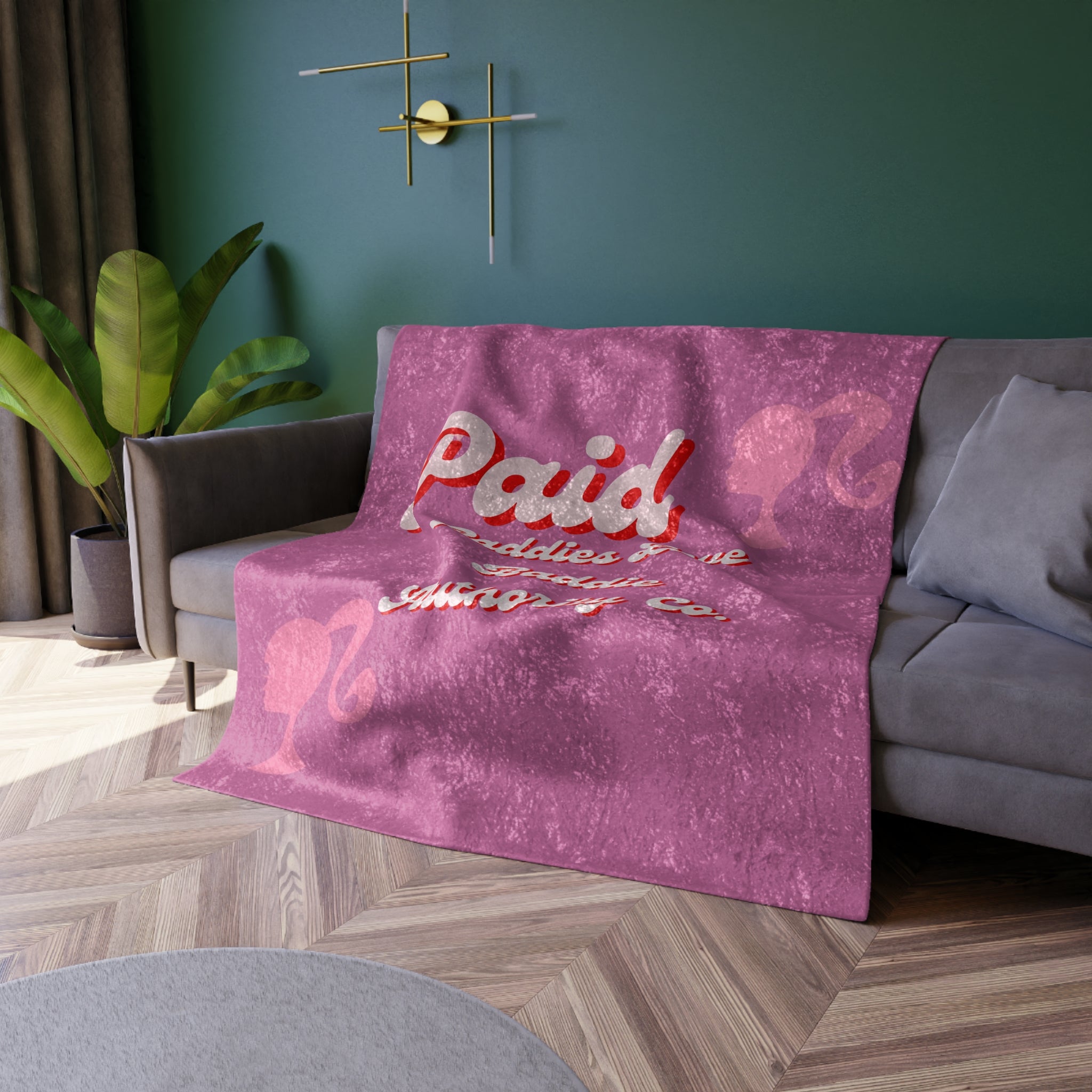 Paid Baddies Love Baddie Authority Co. Velvet Blanket