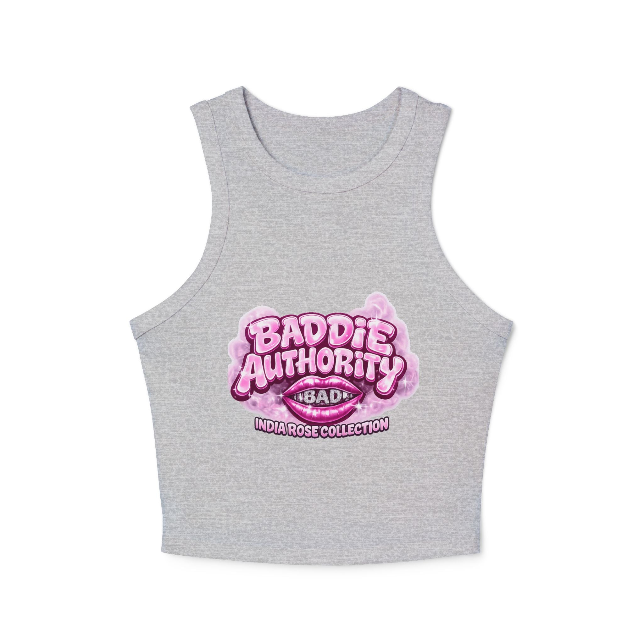 Baddie Authority “Gloss Boss” Crop Tank  India Rose Collection