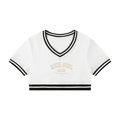 RICH GIRL CLUB VARSITY CROP TOP ~ B.A EDITION