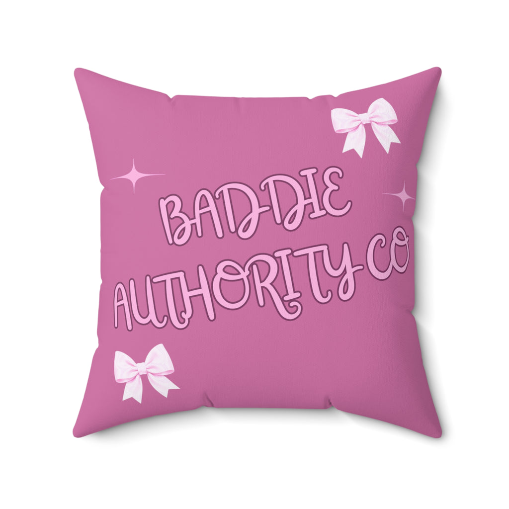 Baddie Authority Co. Throw Pillow