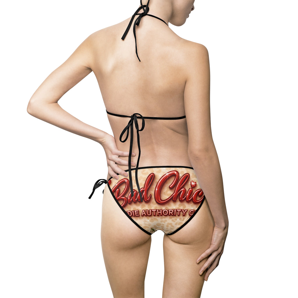 Bad Chic Cherry Cheetahlicious Luxe Bikini Baddie Authority Co. Collection