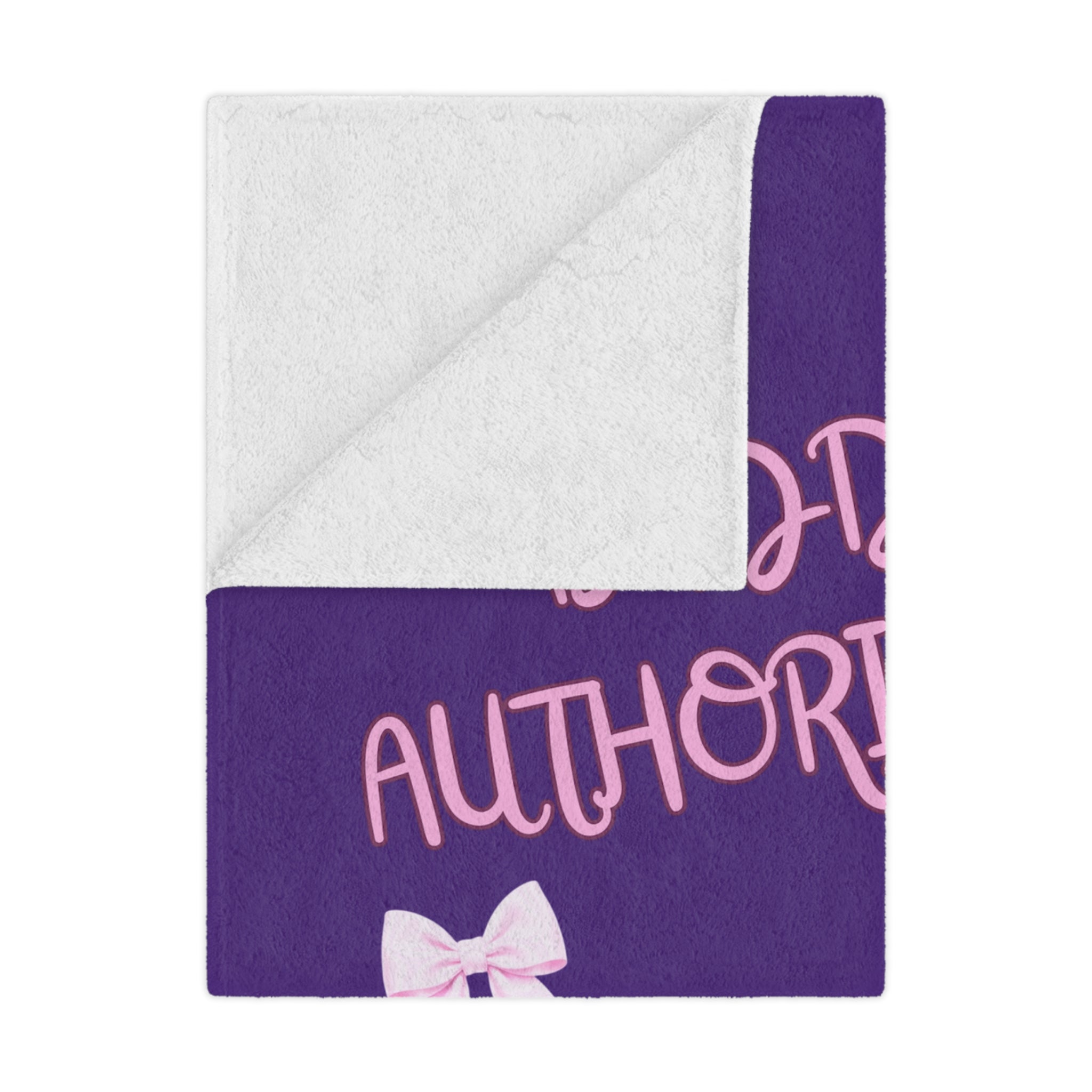 Purple Baddie Authority Co. Minky Blanket