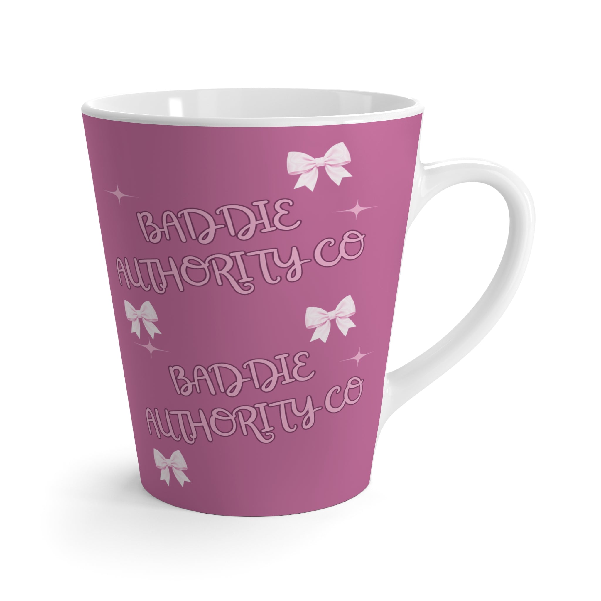 Sassy Baddie Authority Co. Monogram Signature Latte Mug