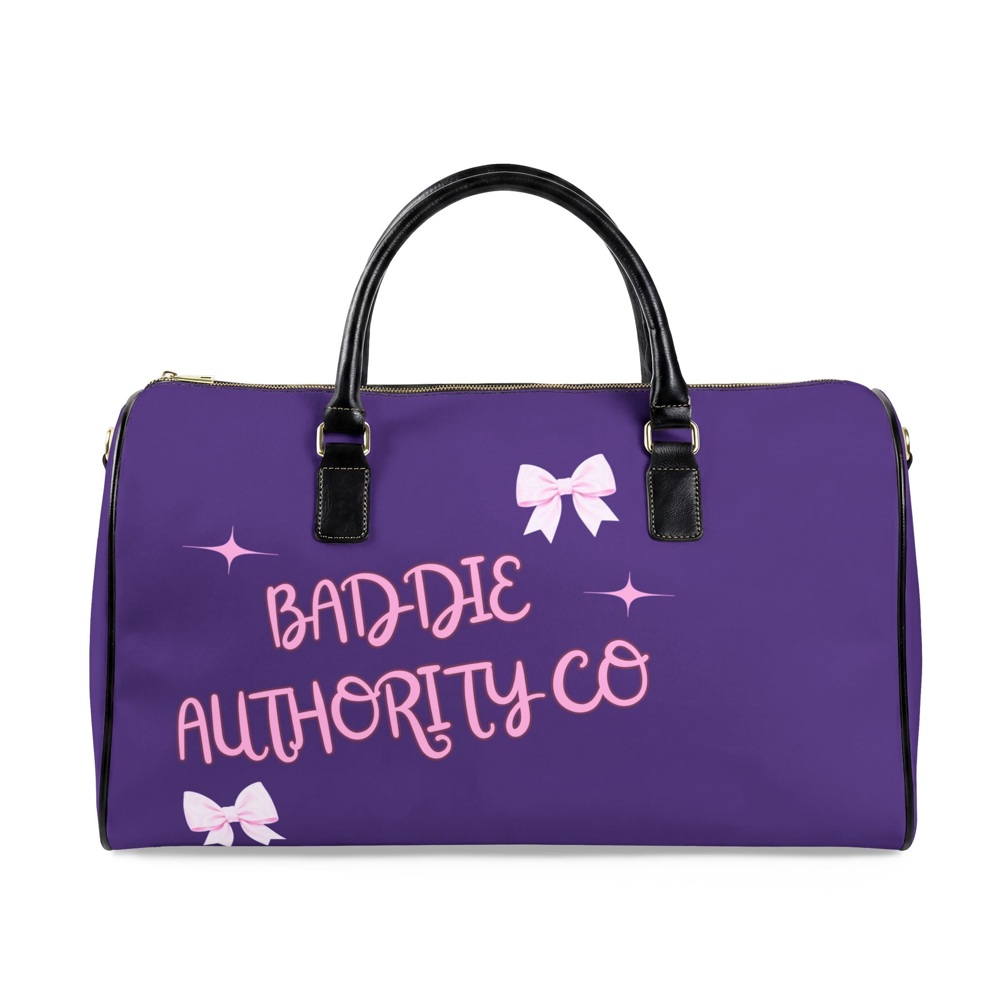 Purple GIRLS TRIP! Baddie Authority Co.. Edition Travel Bag