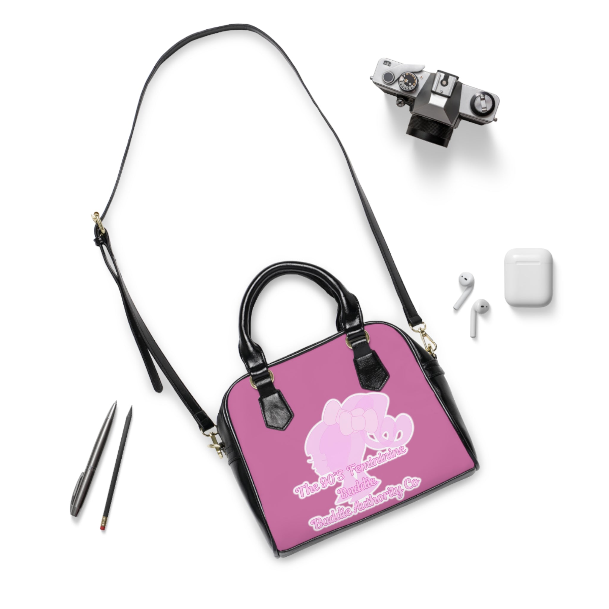Light Pink The 90’s Feminine Baddie •Soft Girl Baddie Authority Co. Hand Bag