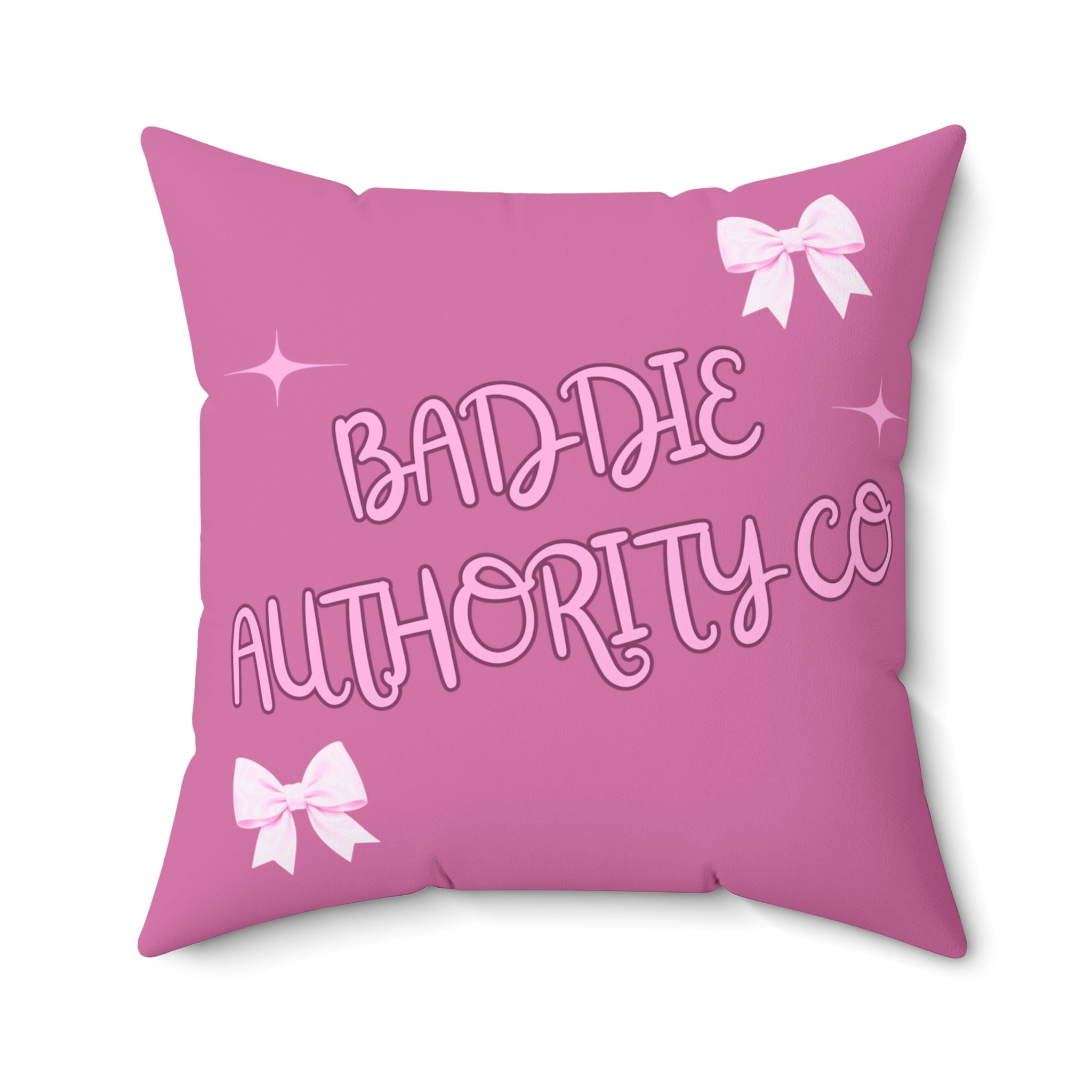 Baddie Authority Co. Throw Pillow