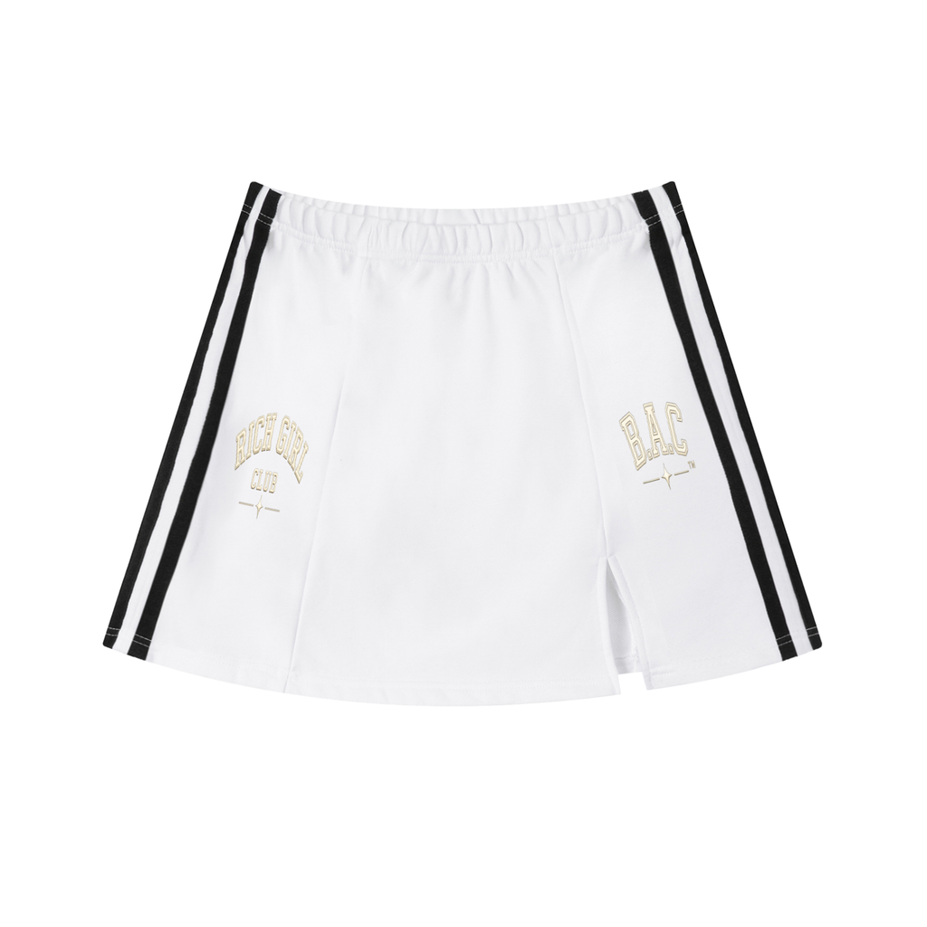 RICH GIRL CLUB VARSITY SKIRT ~ B.A EDITION