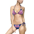 Navy Dark Blue Baddie Authority Signature Bikini Set India Rose Collection all black