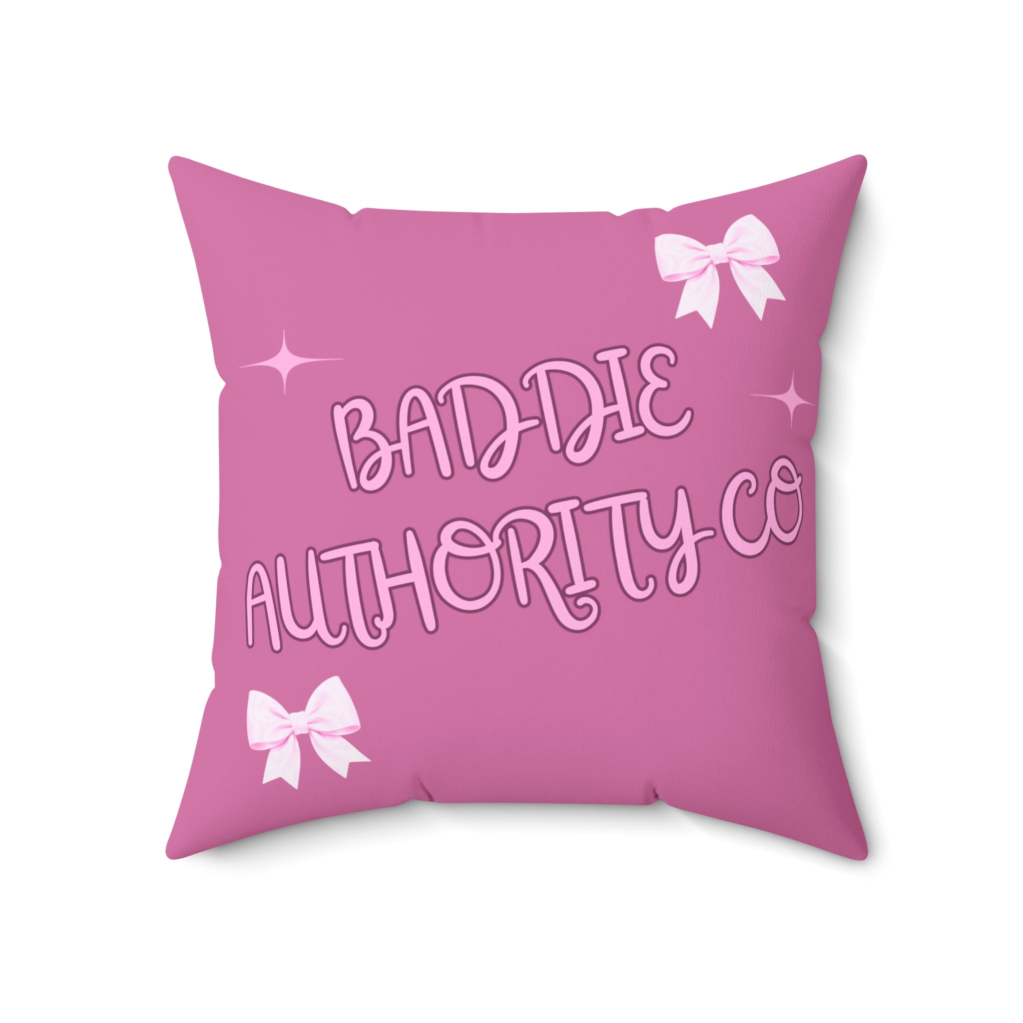 Baddie Authority Co. Throw Pillow
