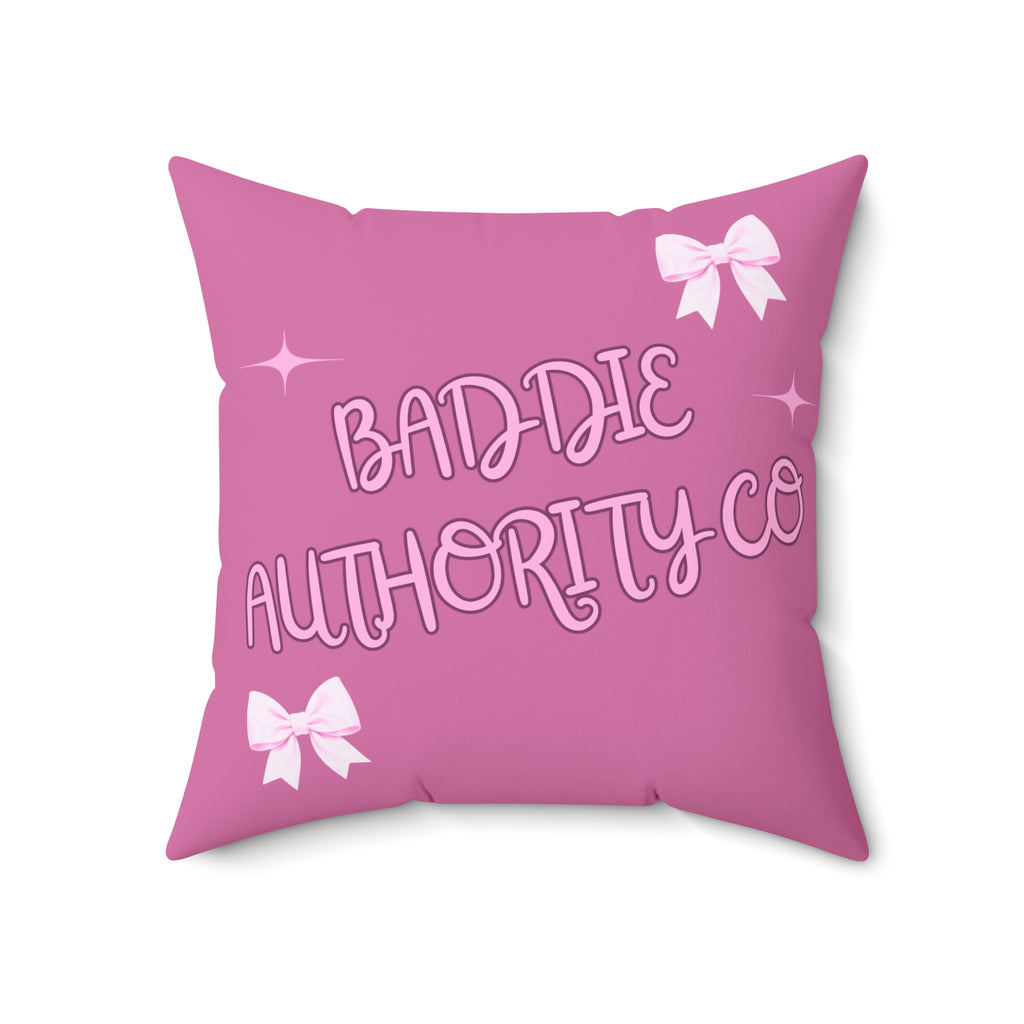 Baddie Authority Co. Throw Pillow