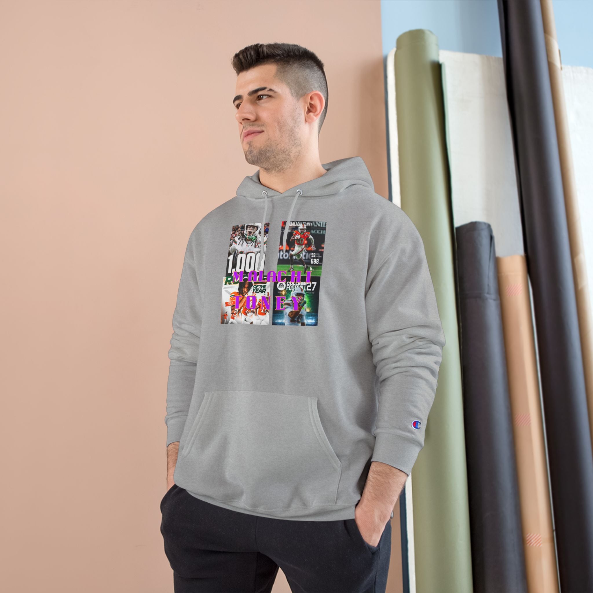Malachi Toney Hometown Hero Legacy  
Champion Hoodie  (BADDIE A CO) limited Edition