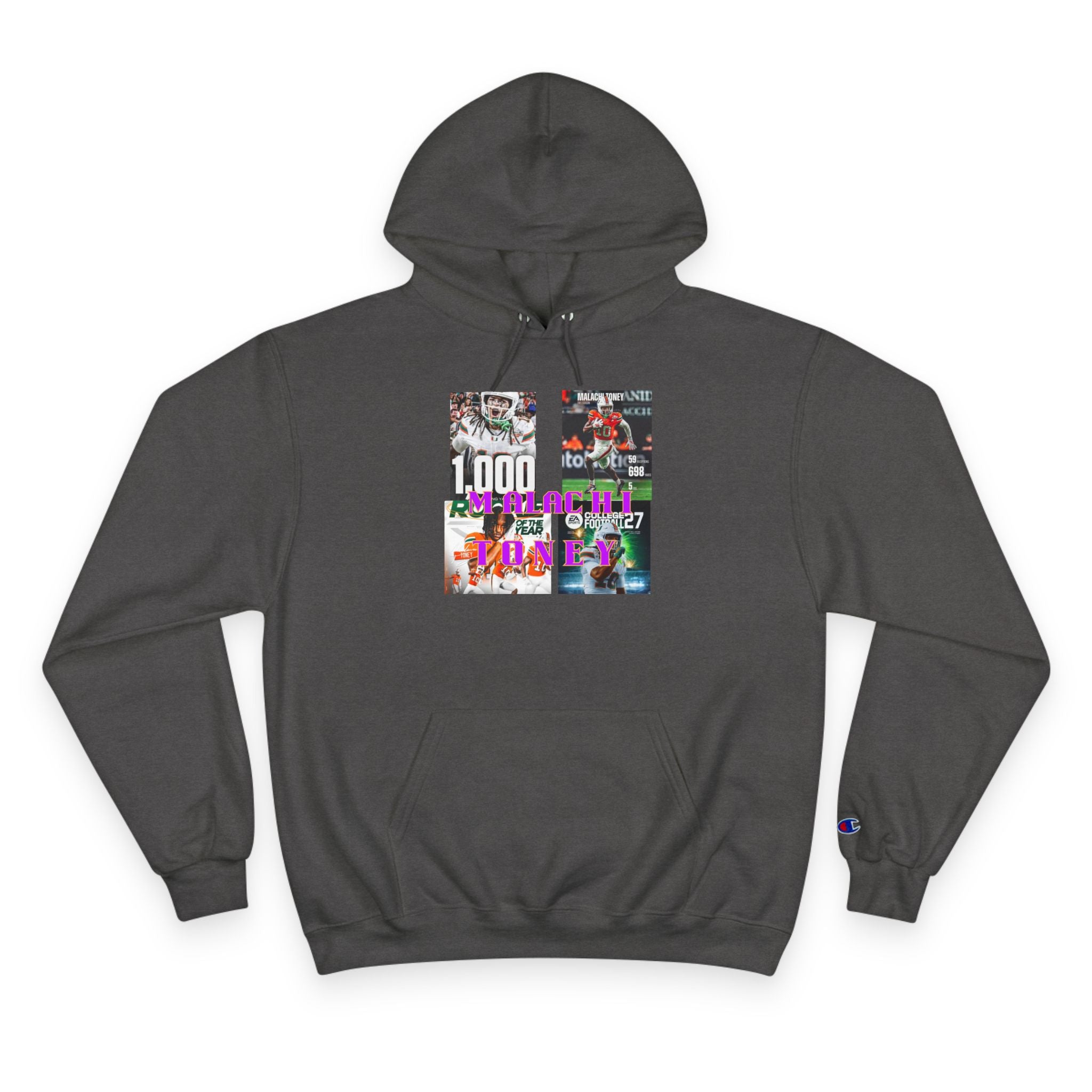 Malachi Toney Hometown Hero Legacy  
Champion Hoodie  (BADDIE A CO) limited Edition