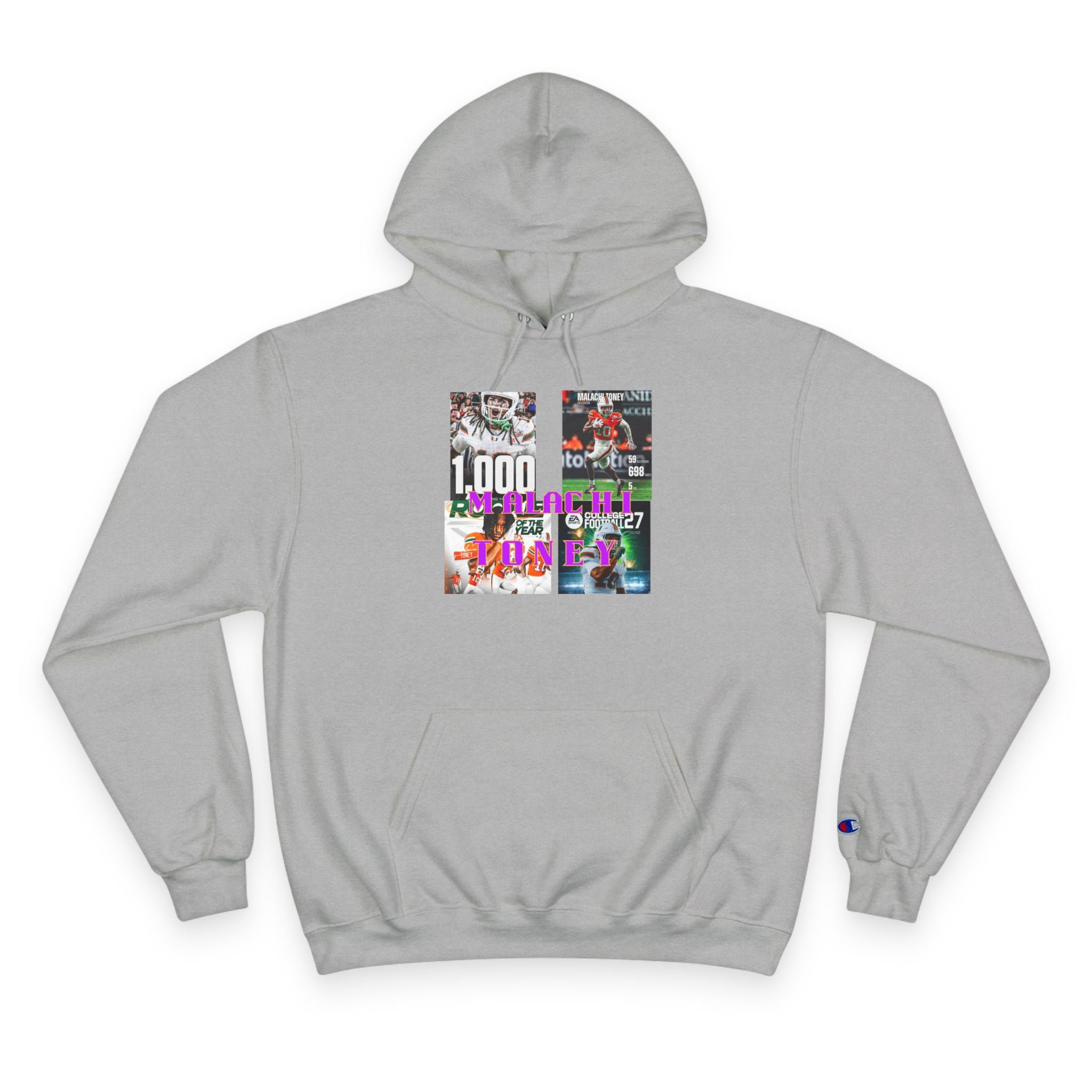 Malachi Toney Hometown Hero Legacy  
Champion Hoodie  (BADDIE A CO) limited Edition