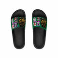 Green  Malachi Toney Custom Inspired  Football Legacy Slides (BRAND) BADDIE A CO. LIMITED EDITION!
