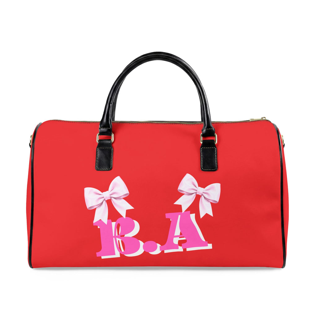 RED GIRLS TRIP! Baddie Authority Co.. Edition Travel Bag