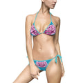 Ocean Turquoise Baddie Authority Signature Bikini Set India Rose Collection all black
