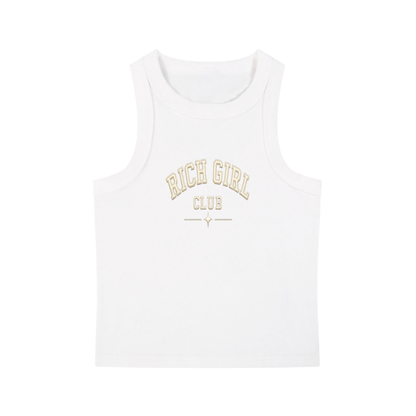B.A RICH GIRL CLUB • WASHED CROPPED TANK