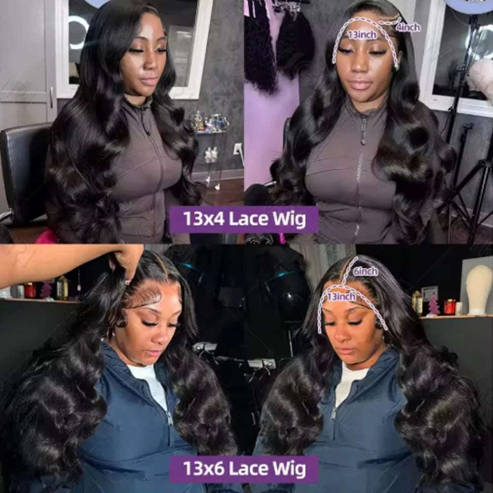 Raw Baddies🎀 • 13x6 Body Wave Lace frontal Wig  Human Hair Pre Plucked Glueless • HD Transparent !
