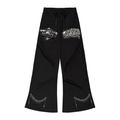 Rich Loyalty Rockstar Flared Sweatpants  | Gothic Luxury Streetwear | M.A.G. Edition