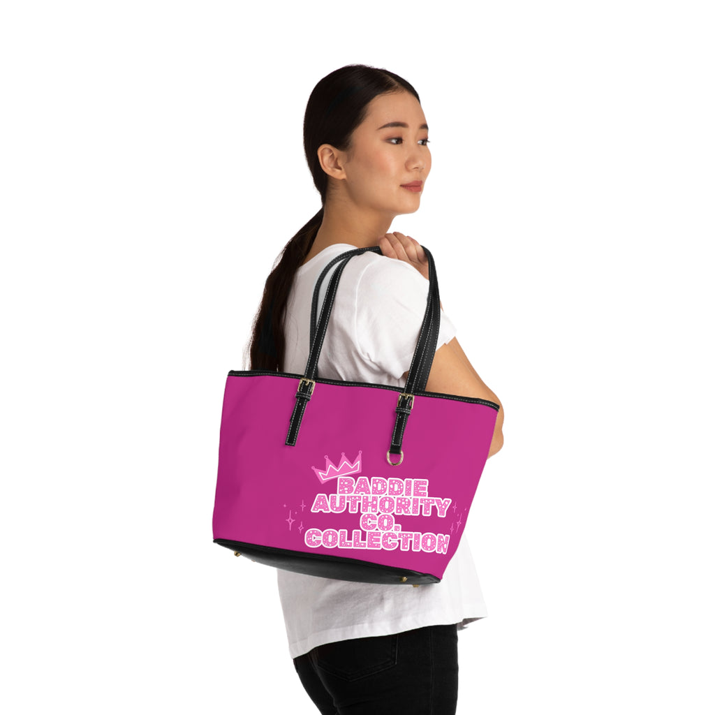 Baddie Authority Co. Collection Leather Tote